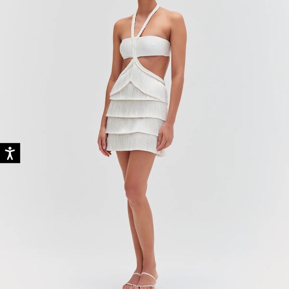 PATBO X CAMILA COELHO JERSEY SANDS BRAIDED MINI DRESS - Picture 5 of 6